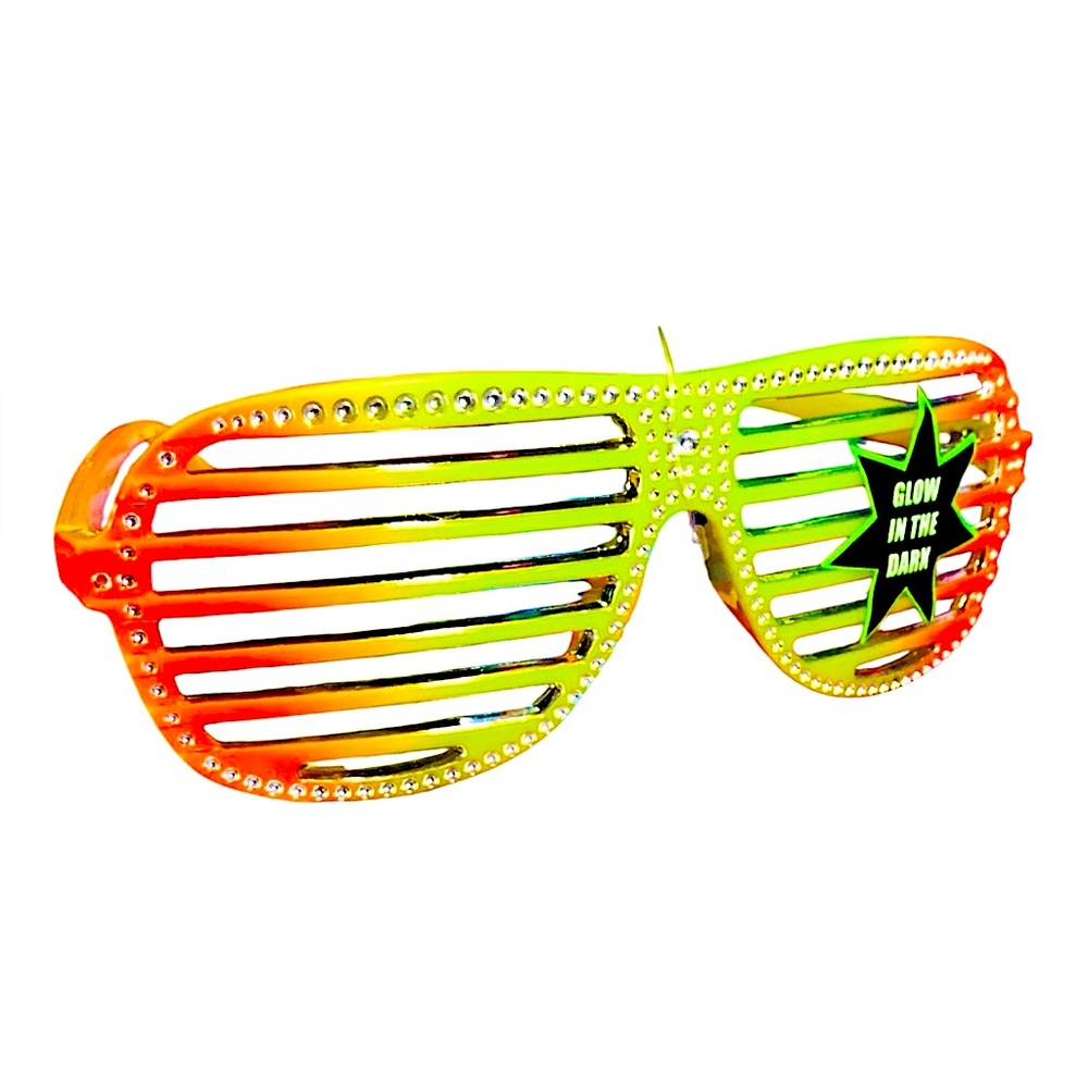Glow In The Dark Shutter Streetwear Glasses trend influencer statement Deadstock